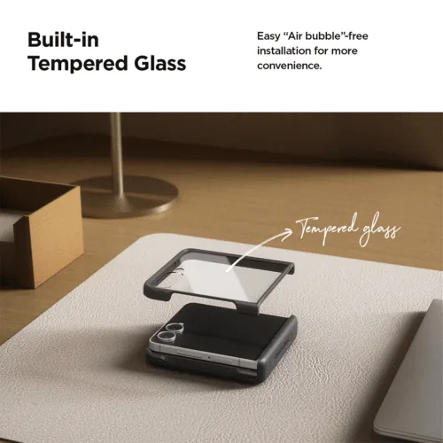 VRS รุ่น Terra Guard Modern Halo - เคส Galaxy Z Flip 7 - สี Black