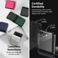 VRS รุ่น Terra Guard Modern Halo - เคส Galaxy Z Flip 7 - สี Black