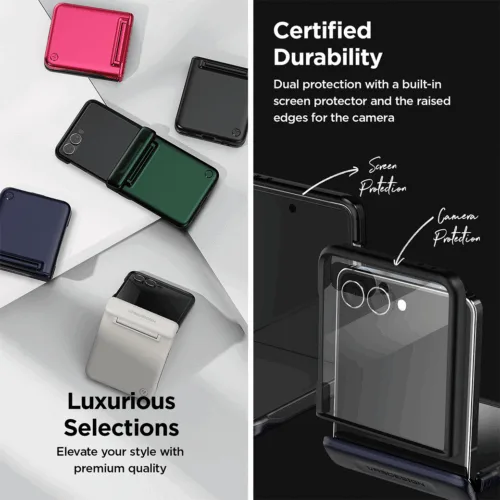 VRS รุ่น Terra Guard Modern Halo - เคส Galaxy Z Flip 7 - สี Black