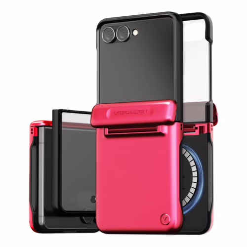 VRS รุ่น Terra Guard Modern Halo - เคส Galaxy Z Flip 7 - สี Hot Pink