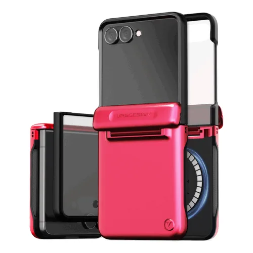 VRS รุ่น Terra Guard Modern Halo - เคส Galaxy Z Flip 7 - สี Hot Pink