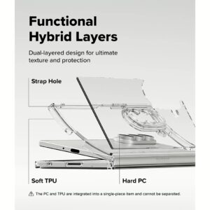 Ringke รุ่น Fusion - เคส Galaxy Z Fold 7 - สี Clear 34 Ringke รุ่น Fusion - เคส Galaxy Z Fold 7 - สี Clear