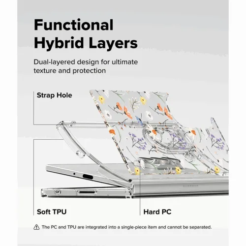 Ringke รุ่น Fusion Design - เคส Galaxy Z Fold 7 - สี Dry Flowers