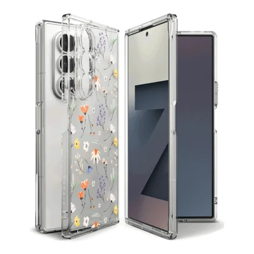 Ringke รุ่น Fusion Design - เคส Galaxy Z Fold 7 - สี Dry Flowers