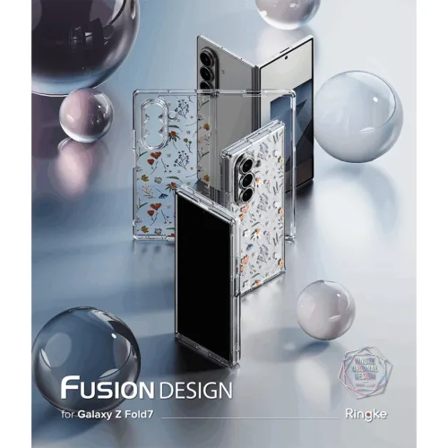 Ringke รุ่น Fusion Design - เคส Galaxy Z Fold 7 - สี Dry Flowers