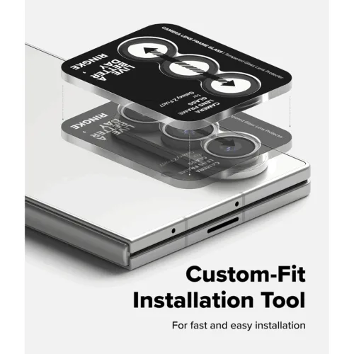 Ringke รุ่น Camera Lens Frame Glass - กระจกเลนส์กล้อง Galaxy Z Fold 7 (ฟิล์ม2ชิ้น)