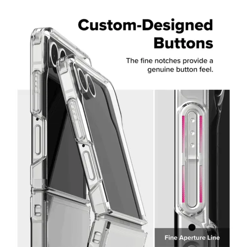 Ringke รุ่น Fusion - เคส Galaxy Z Flip 7 - สี Clear