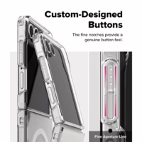 Ringke รุ่น Fusion Magnetic - เคส Galaxy Z Flip 7 - สี Clear