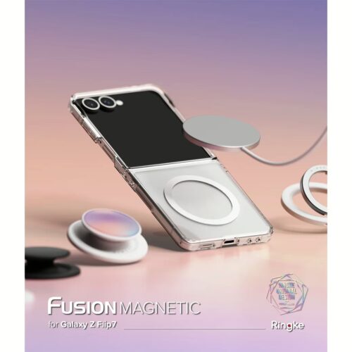 Ringke รุ่น Fusion Magnetic - เคส Galaxy Z Flip 7 - สี Clear - Image 5