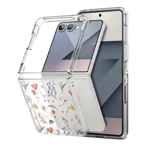 Ringke รุ่น Fusion Design - เคส Galaxy Z Flip 7 - สี Dry Flowers
