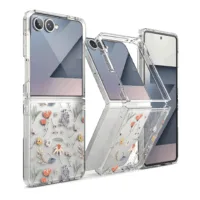 Ringke รุ่น Fusion Design - เคส Galaxy Z Flip 7 - สี Dry Flowers