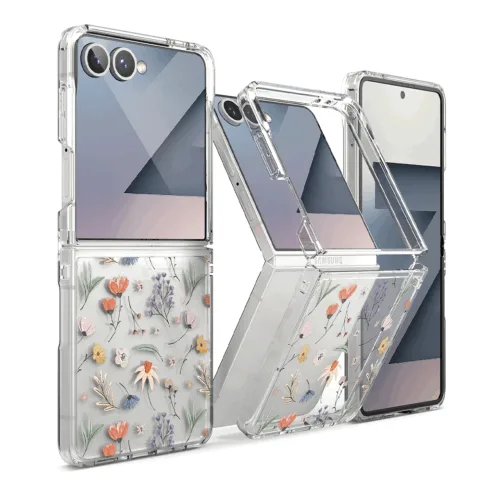 Ringke รุ่น Fusion Design - เคส Galaxy Z Flip 7 - สี Dry Flowers