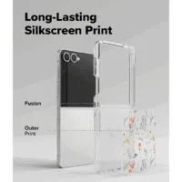 Ringke รุ่น Fusion Design - เคส Galaxy Z Flip 7 - สี Dry Flowers