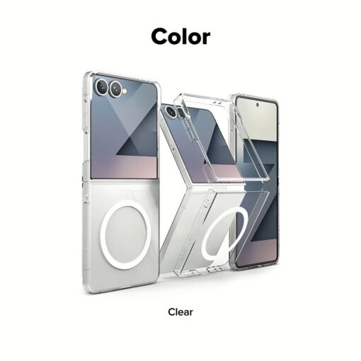 Ringke รุ่น Slim Magnetic - เคส Galaxy Z Flip 7 - สี Clear - Image 16