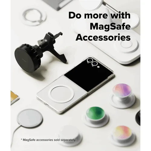 Ringke รุ่น Slim Magnetic - เคส Galaxy Z Flip 7 - สี Clear