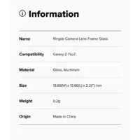 Ringke รุ่น Camera Lens Frame Glass - กระจกเลนส์กล้อง Galaxy Z Flip 7 (ฟิล์ม2ชิ้น)