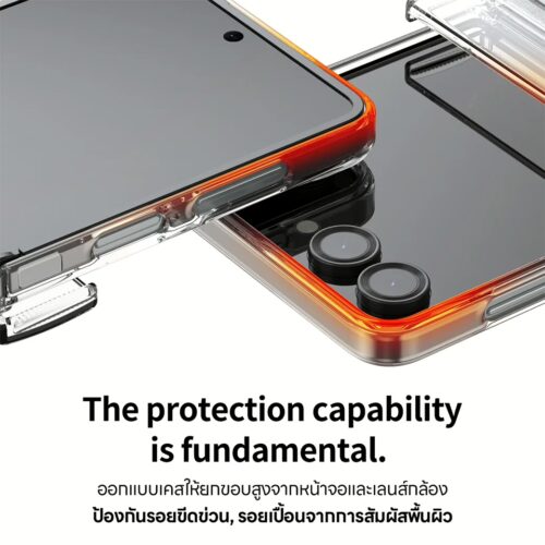 Araree รุ่น Nukin 360 - เคส Galaxy Z Flip 7 - สี Clear Matte - Image 8