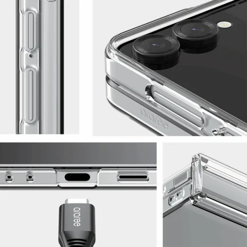 Araree รุ่น Nukin 360 - เคส Galaxy Z Flip 7 - สี Clear Matte