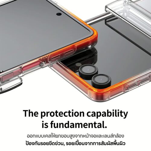 Araree รุ่น Duple 360 M - เคส Galaxy Z Flip 7 - สี Clear Black - Image 8