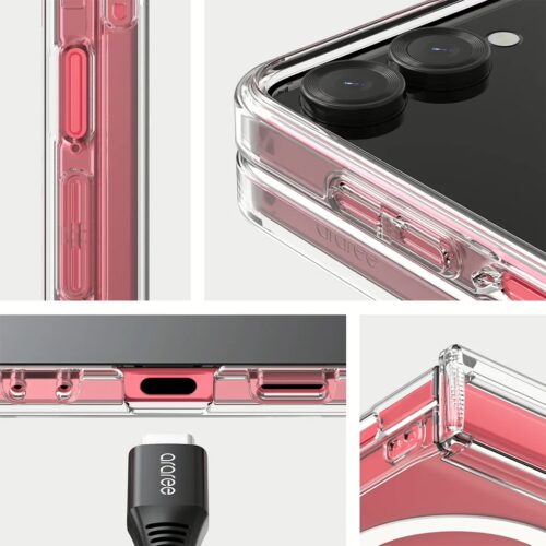 Araree รุ่น Duple 360 M - เคส Galaxy Z Flip 7 - สี Clear Black - Image 9