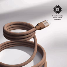 Momax สายชาร์จ รุ่น Mag.Link ชาร์จไว PD QC 3.0 100W USB-C to C (ยาว 1m) - สี Orange - Image 4