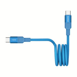 Momax สายชาร์จ รุ่น Mag.Link ชาร์จไว PD QC 3.0 100W USB-C to C (ยาว 1m) - สี Blue