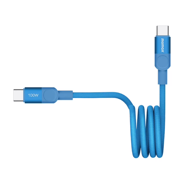 Momax สายชาร์จ รุ่น Mag.Link ชาร์จไว PD QC 3.0 100W USB-C to C (ยาว 1m) - สี Blue