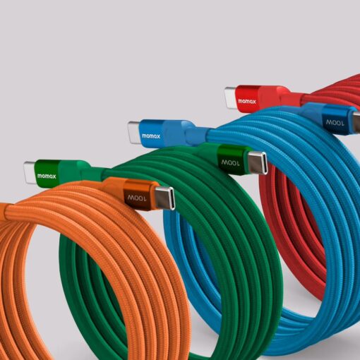 Momax สายชาร์จ รุ่น Mag.Link ชาร์จไว PD QC 3.0 100W USB-C to C (ยาว 1m) - สี Red - Image 8
