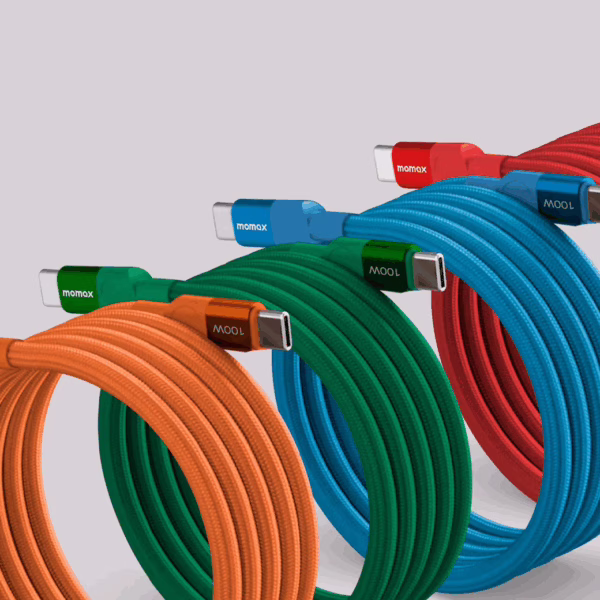 Momax สายชาร์จ รุ่น Mag.Link ชาร์จไว PD QC 3.0 100W USB-C to C (ยาว 1m) - สี Red