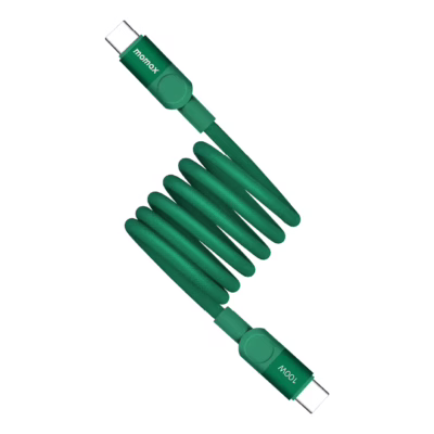Momax สายชาร์จ รุ่น Mag.Link ชาร์จไว PD QC 3.0 100W USB-C to C (ยาว 1m) - สี Green