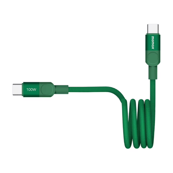 Momax สายชาร์จ รุ่น Mag.Link ชาร์จไว PD QC 3.0 100W USB-C to C (ยาว 1m) - สี Green