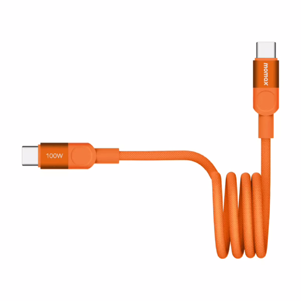 Momax สายชาร์จ รุ่น Mag.Link ชาร์จไว PD QC 3.0 100W USB-C to C (ยาว 1m) - สี Orange