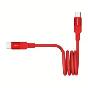 Momax สายชาร์จ รุ่น Mag.Link ชาร์จไว PD QC 3.0 100W USB-C to C (ยาว 1m) - สี Red
