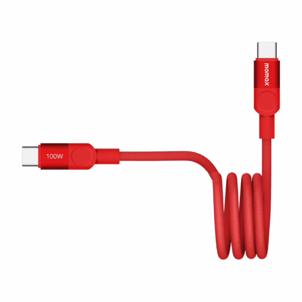 Momax สายชาร์จ รุ่น Mag.Link ชาร์จไว PD QC 3.0 100W USB-C to C (ยาว 1m) - สี Red