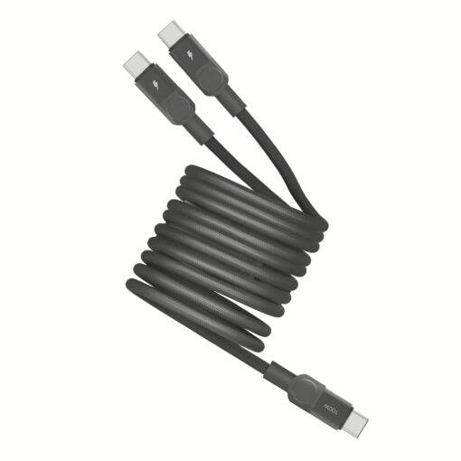 Momax สายชาร์จ 2 in 1 รุ่น Mag.Link ชาร์จไว PD QC 3.0 100W USB-C to C (ยาว 2m) - สี Black