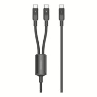 Momax สายชาร์จ 2 in 1 รุ่น Mag.Link ชาร์จไว PD QC 3.0 100W USB-C to C (ยาว 2m) - สี Black