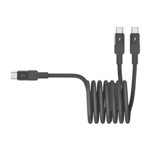 Momax สายชาร์จ 2 in 1 รุ่น Mag.Link ชาร์จไว PD QC 3.0 100W USB-C to C (ยาว 2m) - สี Black