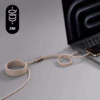 Momax สายชาร์จ 2 in 1 รุ่น Mag.Link ชาร์จไว PD QC 3.0 100W USB-C to C (ยาว 2m) - สี Black