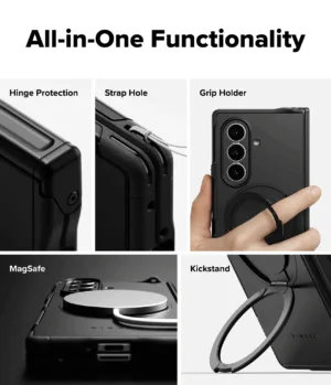 Ringke รุ่น Alles - เคส Galaxy Z Fold 7 - สี Black