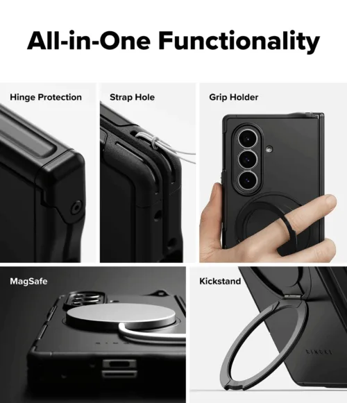 Ringke รุ่น Alles - เคส Galaxy Z Fold 7 - สี Black - Image 2