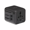 Momax หัวแปลงปลั๊กไฟ รุ่น 1‑World AC 2 ช่อง พร้อมระบบกันไฟ รองรับสูงสุด 2500W - สี Black