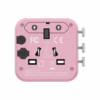 Momax หัวแปลงปลั๊กไฟ รุ่น 1‑World AC 2 ช่อง พร้อมระบบกันไฟ รองรับสูงสุด 2500W - สี Pink