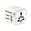 Momax หัวแปลงปลั๊กไฟ รุ่น 1‑World AC 2 ช่อง พร้อมระบบกันไฟ รองรับสูงสุด 2500W - สี White
