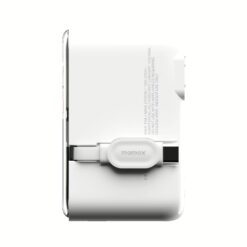 Momax หัวชาร์จ+หัวแปลงปลั๊กไฟ รุ่น 1-World+ Flow 4-Port 35W พร้อมสาย USB-C ในตัว - สี White