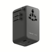 Momax หัวชาร์จ+หัวแปลงปลั๊กไฟ รุ่น 1-World2+ AC 2 ช่อง 4-Port GaN 100W รองรับ Plug Type-A พร้อมสายในตัว - สี Black 13 Momax หัวชาร์จ+หัวแปลงปลั๊กไฟ รุ่น 1-World2+ AC 2 ช่อง 4-Port GaN 100W รองรับ Plug Type-A พร้อมสายในตัว - สี Black