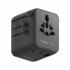 Momax หัวชาร์จ+หัวแปลงปลั๊กไฟ รุ่น 1-World2 AC 2 ช่อง 3-Port PD65W+ GAN 20W+USB-A18W รองรับ Plug Type-A - สี Black