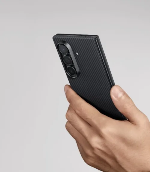 Pitaka รุ่น Ultra-Slim Case - เคสเฉพาะฝาหลัง Galaxy Z Fold 7 - สี Black/Grey
