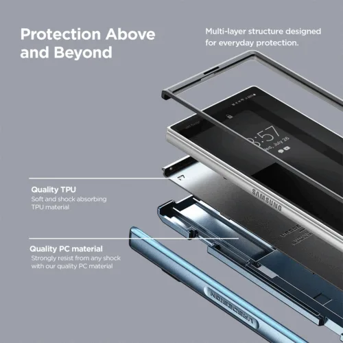 VRS รุ่น Terra Guard Modern - เคส Galaxy Z Fold 7 - สี Navy