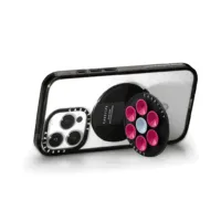 Casetify รุ่น Snappy Snap Stick Grip Stand - ขาตั้งและตัวดูด - สี Pink Blossom