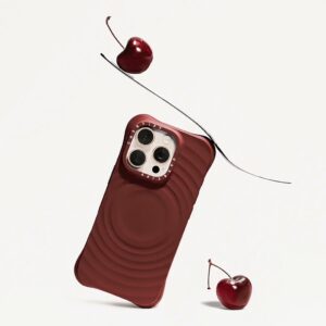 Casetify รุ่น Ripple Case - เคส iPhone 16 Pro Max - สี Dark Cherry